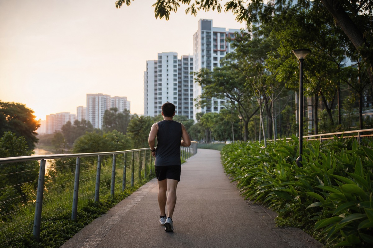 Active lifestyle and healthy living in Singapore supporting weight management