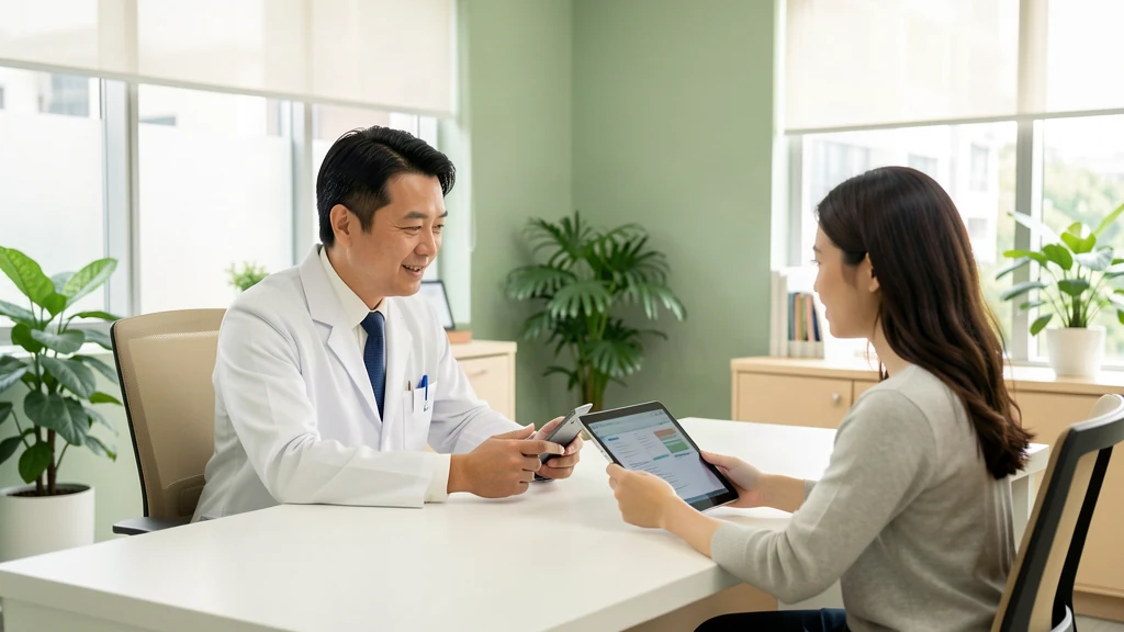 Doctor in consultation with a patient at Accord Medical Clinic, Singapore